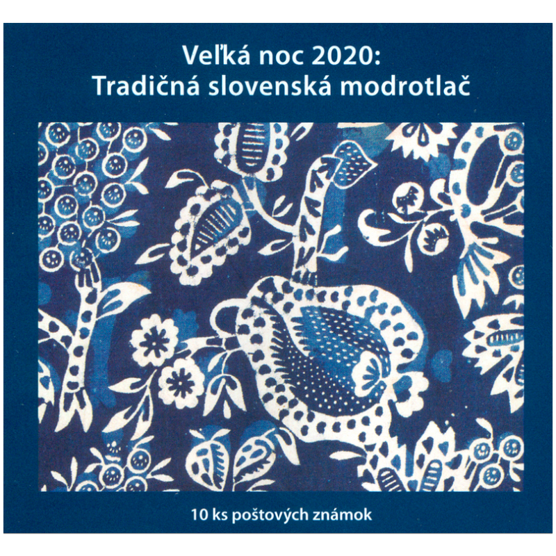 Známkový zošítok - Veľká noc 2020: Tradičná slovenská modrotlač 