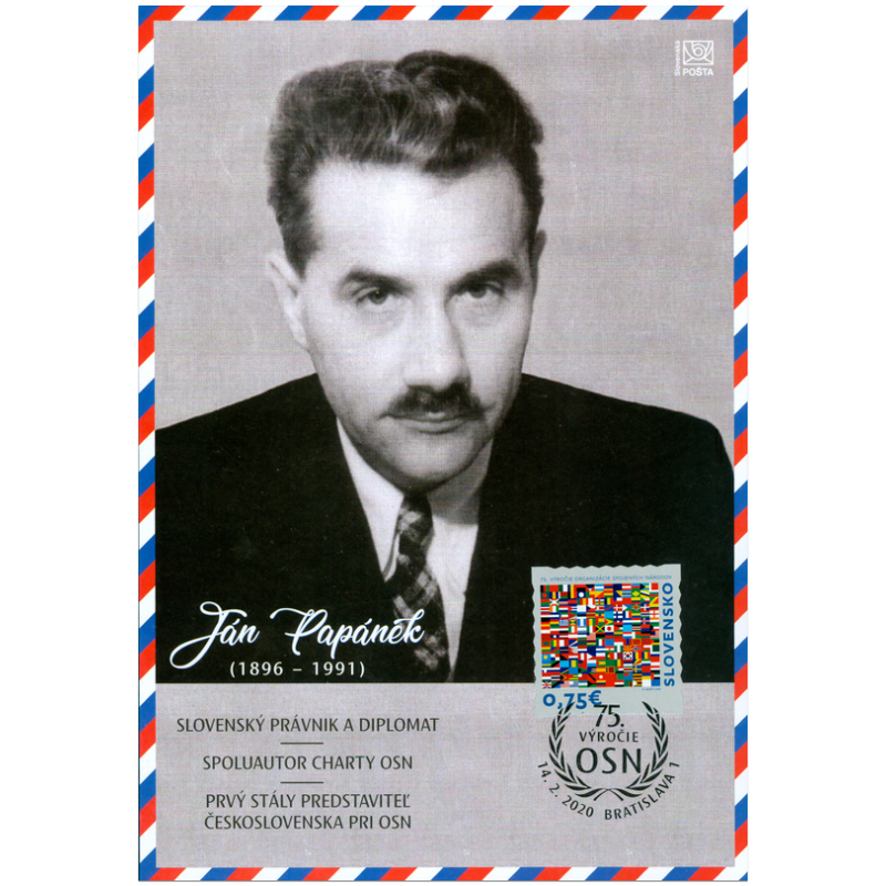 Pamätný list č. 71 - 75. výročie Organizácie Spojených národov 