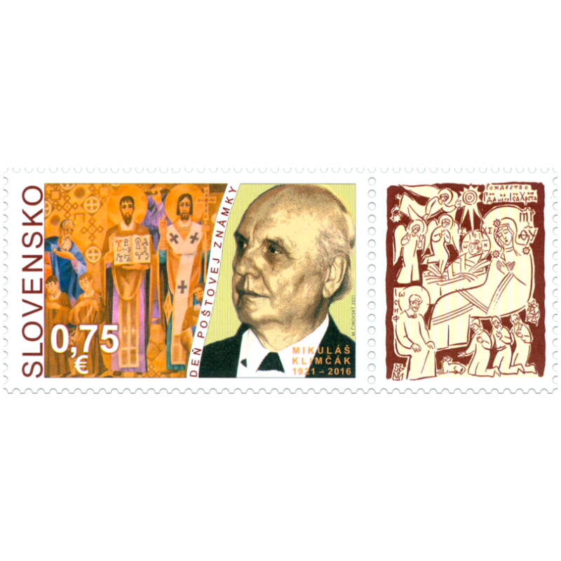 Známka - Deň poštovej známky: Mikuláš Klimčák (1921 – 2016)