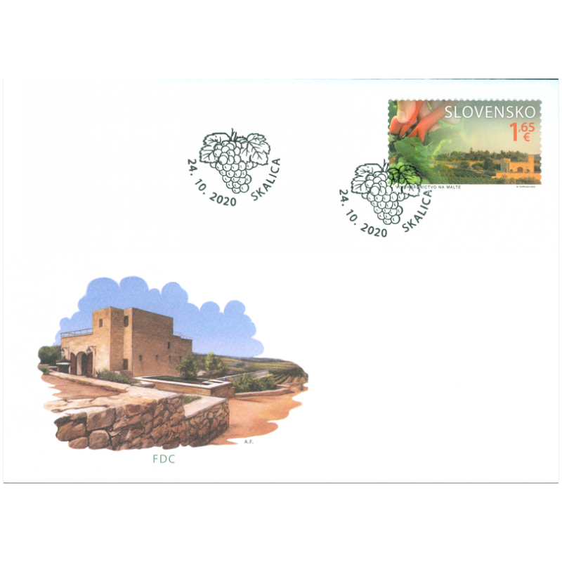 FDC 726 - Spoločné vydanie s Maltou: Vinohradníctvo na Malte