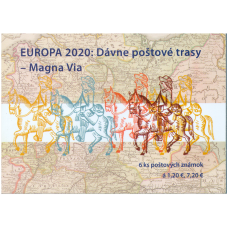 Známkový zošítok - EUROPA 2020: Dávne poštové trasy – Magna Via