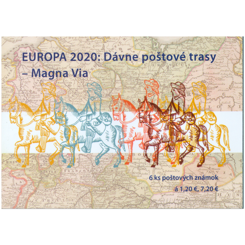 Známkový zošítok - EUROPA 2020: Dávne poštové trasy – Magna Via