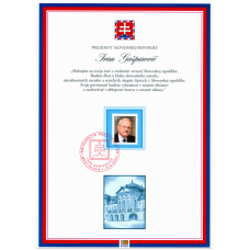 Pamätný list č. 12 - Prezident SR Ivan Gašparovič