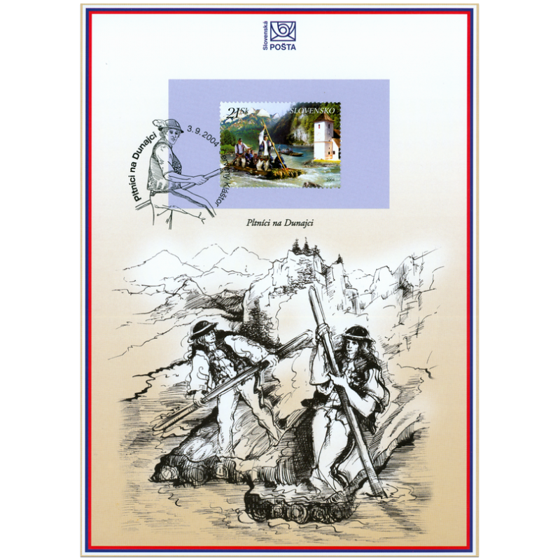 Pamätný list č. 14 - Pltníci na Dunajci