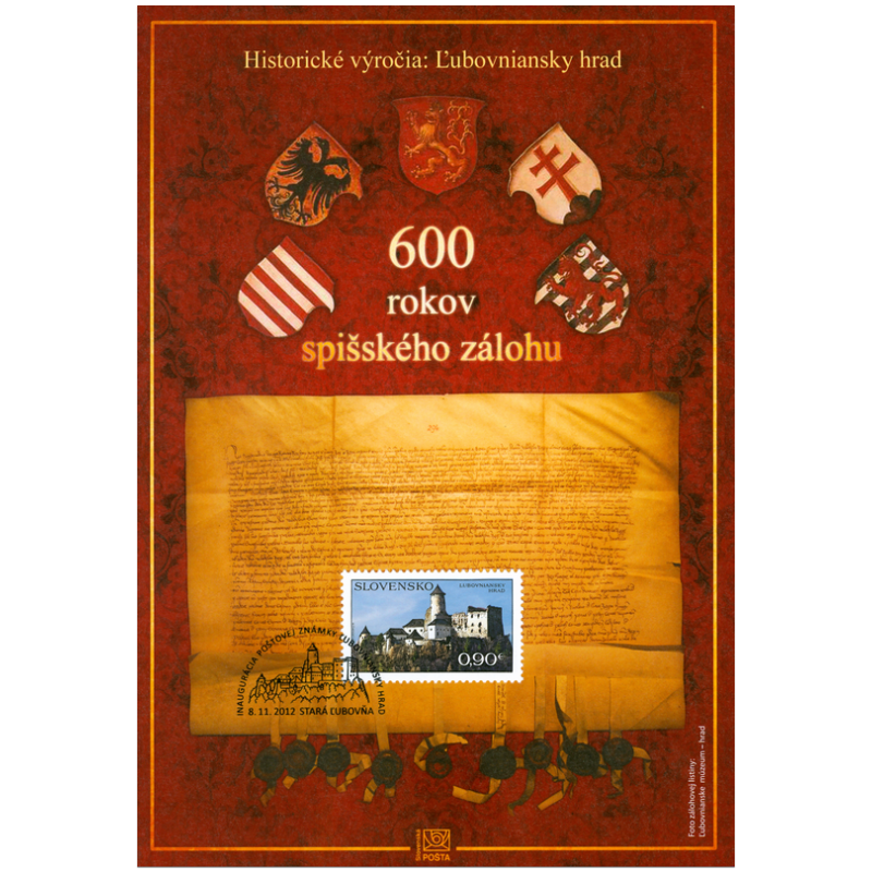 Pamätný list č. 39 - Historické výročia: Ľubovniansky hrad