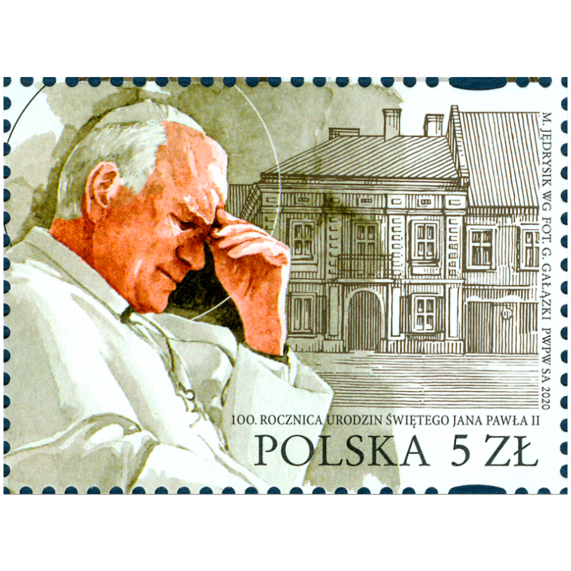 Spoločné vydanie známky - Spoločné vydanie s Poľskom: 100. výročie narodenia pápeža Jána Pavla II. (1920 – 2005)