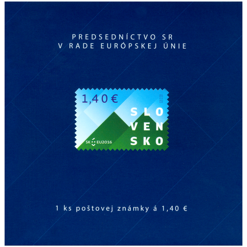 Známkový zošítok - Predsedníctvo SR v Rade Európskej únie 2016