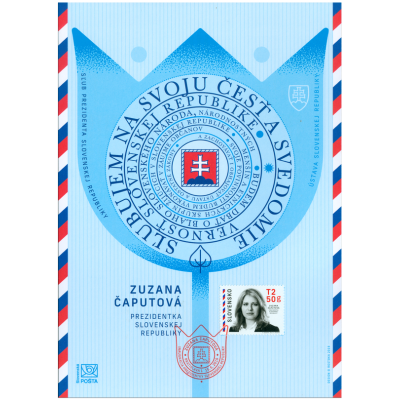 Pamätný list č. 67 - Prezidentka SR Zuzana Čaputová 