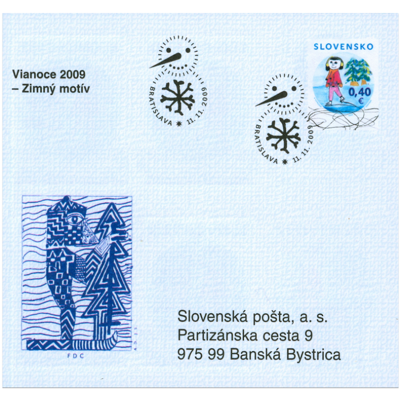 Známkový zošítok - Vianoce 2009 