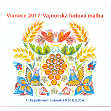 Známkový zošítok - Vianoce 2017: Vajnorská ľudová maľba