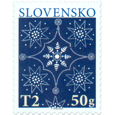 Známka - Vianoce 2020: Tradičná slovenská modrotlač