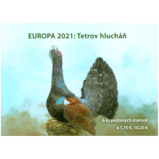 Známkový zošítok - EUROPA 2021 -  Tetrov hlucháň