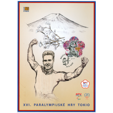 Nálepný list č. 134 - XVI. paralympijské hry Tokio