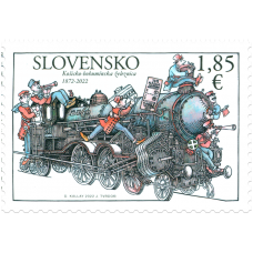 Známka č.761 - Spoločné vydanie s Českou Republikou: 150. výročie uvedenia do prevádzky Košicko-bohumínskej železnice