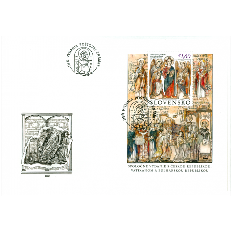Špeciálna obálka: 1150. výročie príchodu sv. Cyrila a Metoda na Veľkú Moravu