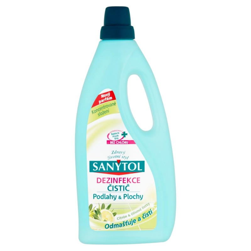Sanytol Dezinfekce Citrón a olivové lístky čistič na podlahy a plochy 1L
