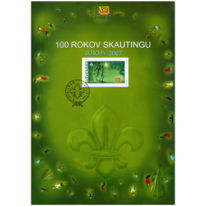 Nálepný list č. 70 - EUROPA 2007 - 100 rokov skautingu