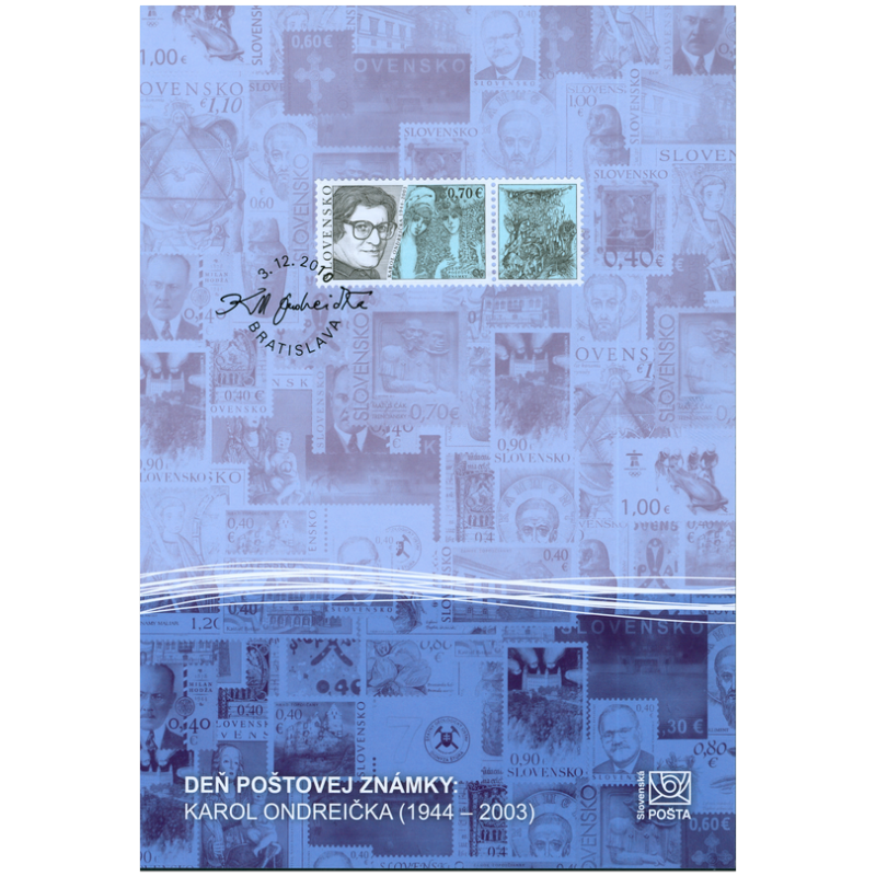 Nálepný list č. 88 - Deň poštovej známky: Karol Ondreička (1944 - 2003)