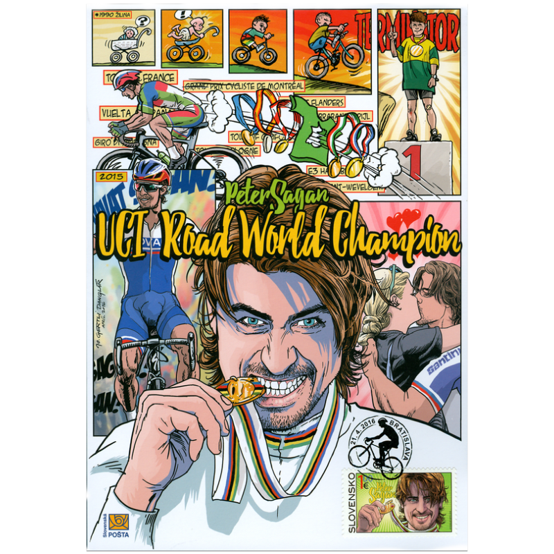 Nálepný list č. 113 - Majstrovstvá sveta v cestnej cyklistike 2015 - Peter Sagan