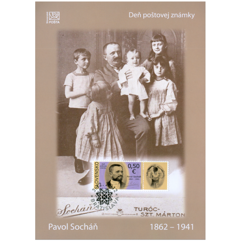 Nálepný list č. 97 - Deň poštovej známky: Pavol Socháň (1862 – 1941)
