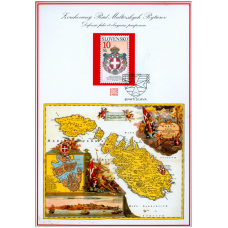Nálepný list č. 45 - Poštová dohoda so Zvrchovaným rádom Maltézskych rytierov