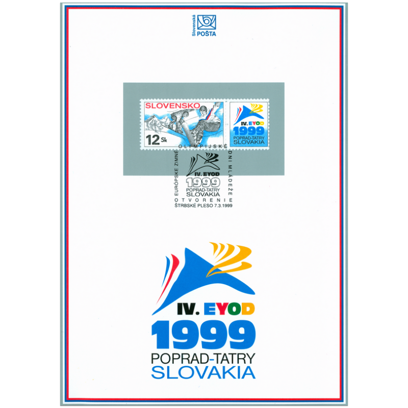 Nálepný list č. 35 - Svetová zimná univerziáda a 4. EYOD