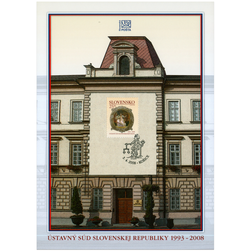 Nálepný list č. 75 - Ústavný súd Slovenskej republiky 1993 - 2008