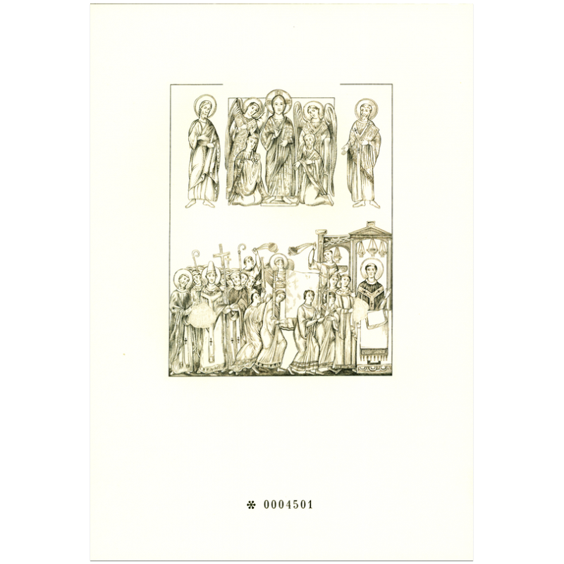 Príležitostná tlač č. 59 - 1150. výročie príchodu sv. Cyrila a Metoda na Veľkú Moravu. Spoločné vydanie s Českou republikou, Vatikánom a Bulharskom