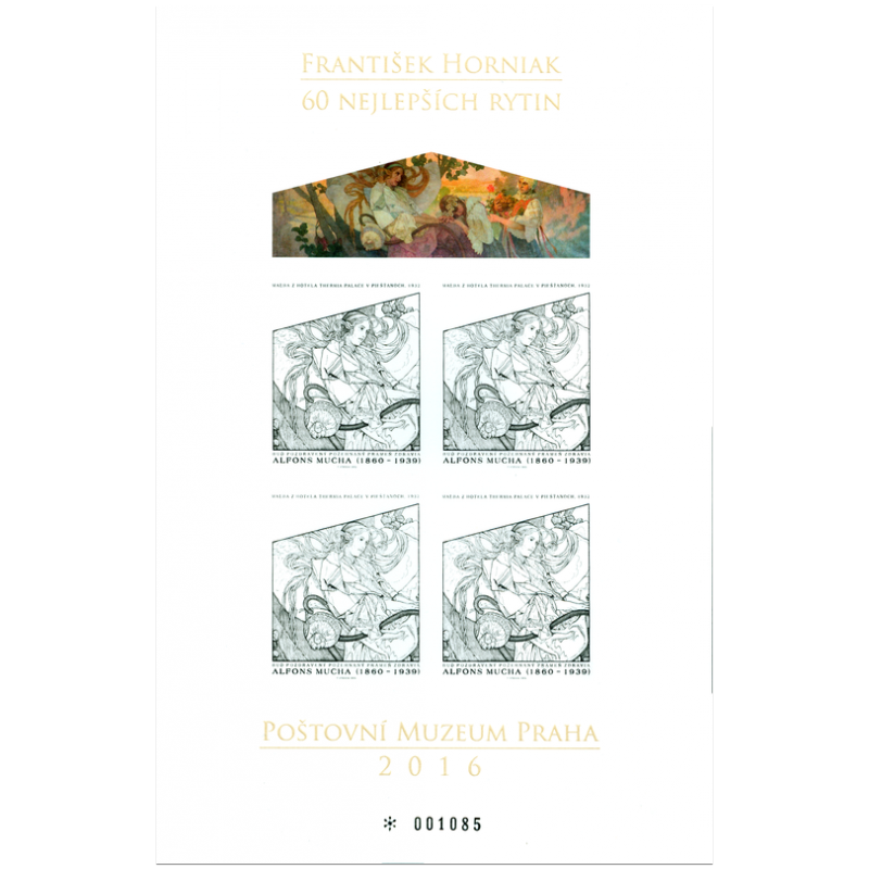 Príležitostná tlač č. 65 - Umenie: Alfons Mucha - Výstava "60 najlepších rytín F. Horniaka"