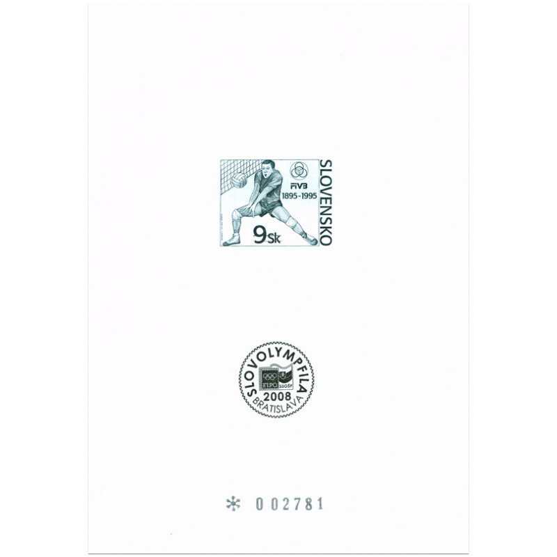 Príležitostná tlač č. 45 - SLOVOLYMPFILA 2008 - 100 rokov volejbalu